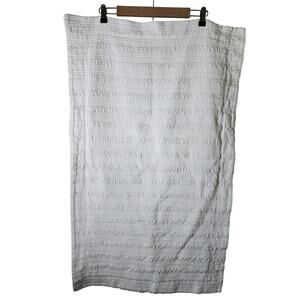 FRONTGATE White with Multicolor Fleck Design Textured KING Pillow Shams Set of 2